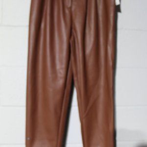 NEW Ophelia Roe Tan Faux Leather Leggings Size 10 Women's NWT